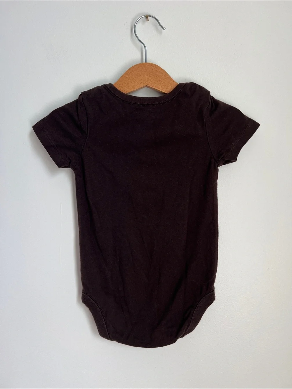 The Children's Place | Dark Brown Football Lace Graphic Bodysuit Size 12-18 M